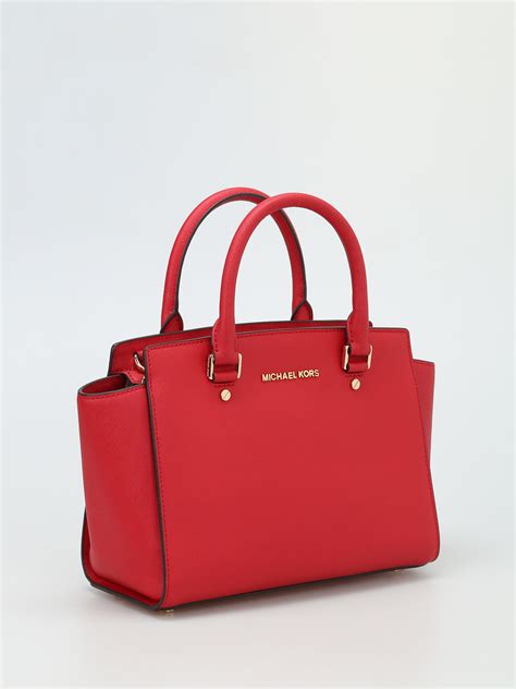 michael kors tasche selma rot|michael kors selma satchel.